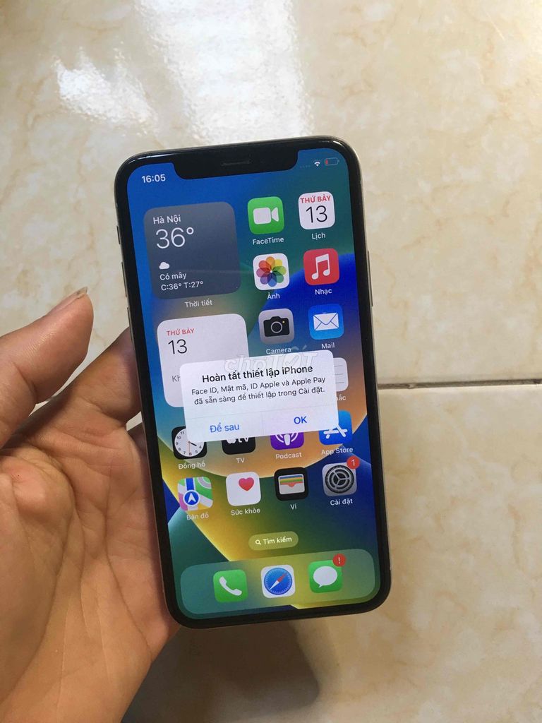 Apple iPhone X 64GB Bạc 100% pin. Mua bán Điện thoại tại Quận Tây Hồ Hà Nội được đăng bởi Viet hình 1