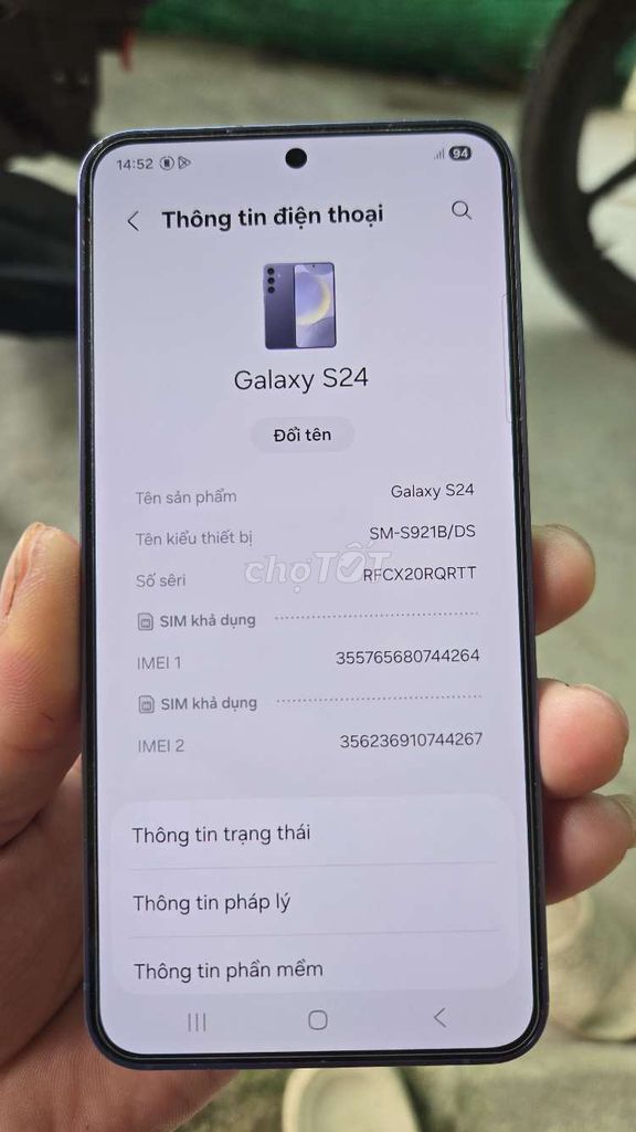 Samsung Galaxy S24 512GB. Mua bán Điện thoại tại Thành phố Thanh Hóa Thanh Hóa được đăng bởi bac hình 1
