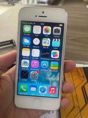 Cần bán iphone 5s ios 7.1.2 màu trắng