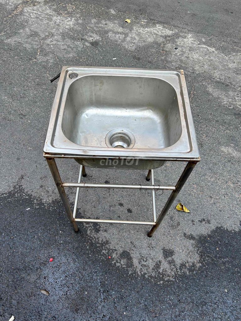 Bồn rửa chén Inox có chân kệ. Mua bán Thiết bị vệ sinh, nhà tắm tại Quận Bình Thạnh Tp Hồ Chí Minh được đăng bởi Uyên Nhi hình 1