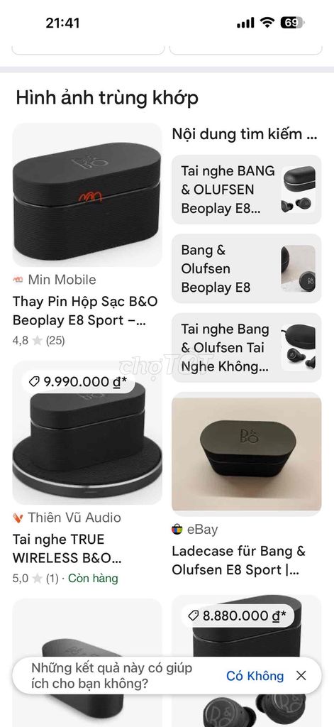 Tai nghe Bang & Olufsen Beoplay E8 Sport Đen. Mua bán Tivi, Âm thanh tại Quận 1 Tp Hồ Chí Minh được đăng bởi Tên chưa cung cấp hình 1
