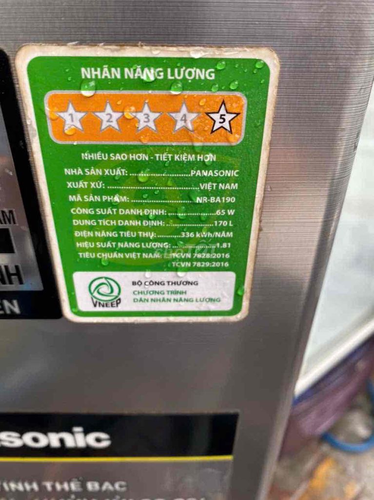 Tủ lạnh Panasonic 170 lít inverter siêu đẹp. Mua bán Tủ lạnh tại Quận 7 Tp Hồ Chí Minh được đăng bởi Thuyvi hình 3