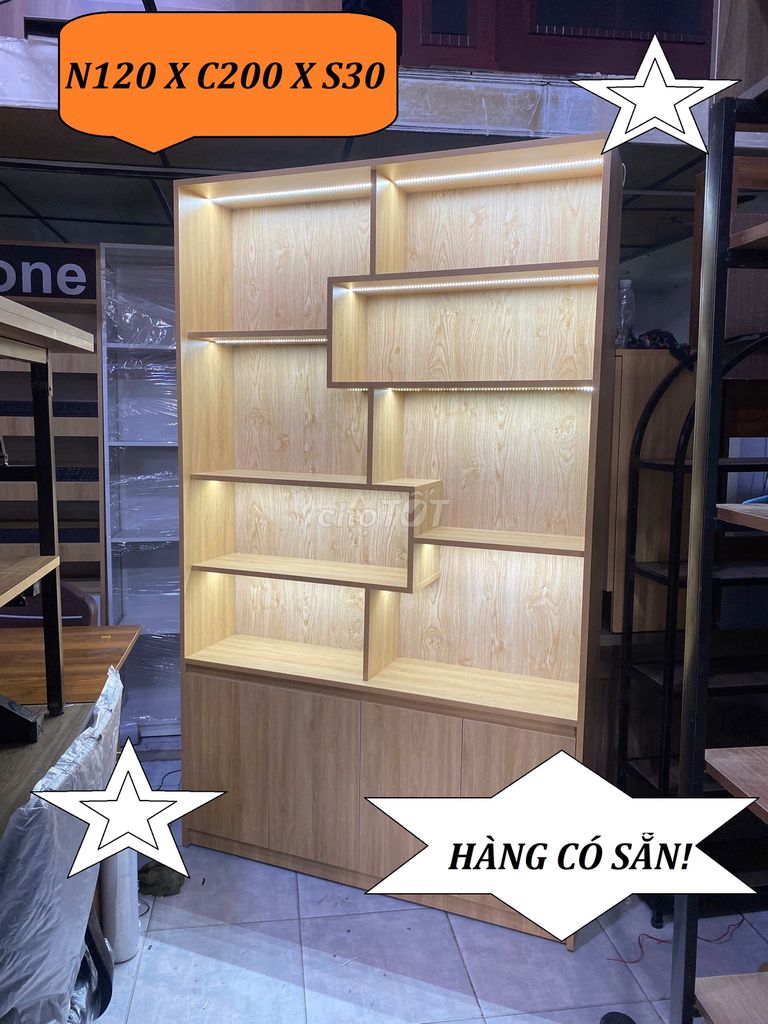 KỆ TRƯNG BÀY SẢN PHẨM 1M2 X 2M & KỆ BÀY MÔ HÌNH