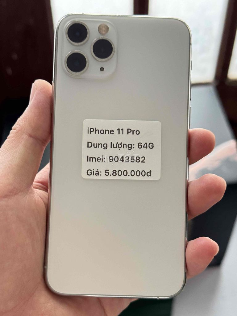 iPhone 11 Pro 64GB trắng máy chức năng đầy đủ. Mua bán Điện thoại tại Thành phố Buôn Ma Thuột Đắk Lắk được đăng bởi Nguyễn Hoàng hình 1
