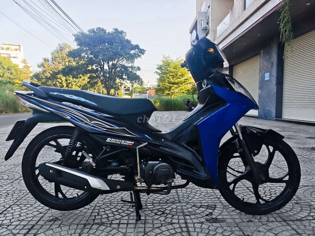 Sym Galaxy 50cc, синий, черный, бесшумный, полнофункциональный