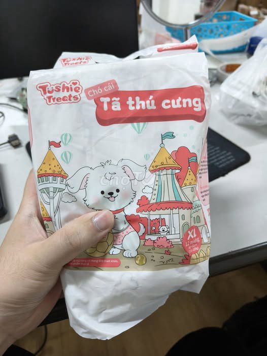 Tã thú cưng Tushie Treats XL 12 miếng. Mua bán Phụ kiện, Thức ăn, Dịch vụ tại Quận Ba Đình Hà Nội được đăng bởi Minh Nhật hình 1