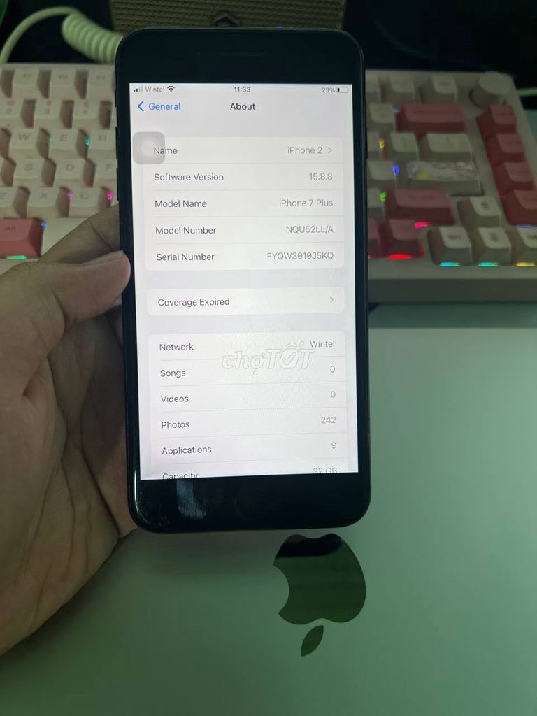Apple iPhone 7 Plus 32GB Đen Đã sử dụng. Mua bán Điện thoại tại Quận 5 Tp Hồ Chí Minh được đăng bởi Hội Đồ Điện Tử hình 1
