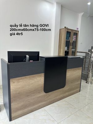 Quầy lễ tân hãng GOVI 200cm x 60cm x 75-100cm. Mua bán Nội thất, đồ gia dụng khác tại Quận Hà Đông Hà Nội được đăng bởi Nguyễn Linh Chi