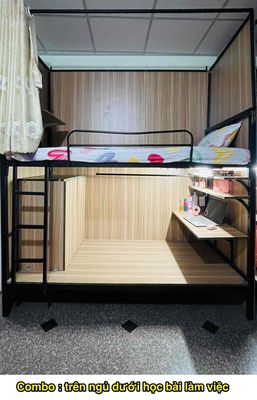 COMBO 2 TẦNG TRÊN NGỦ, DƯỚI PHÒNG HỌC KHOÁ ĐƯỢC, GIỜ TỰ DO