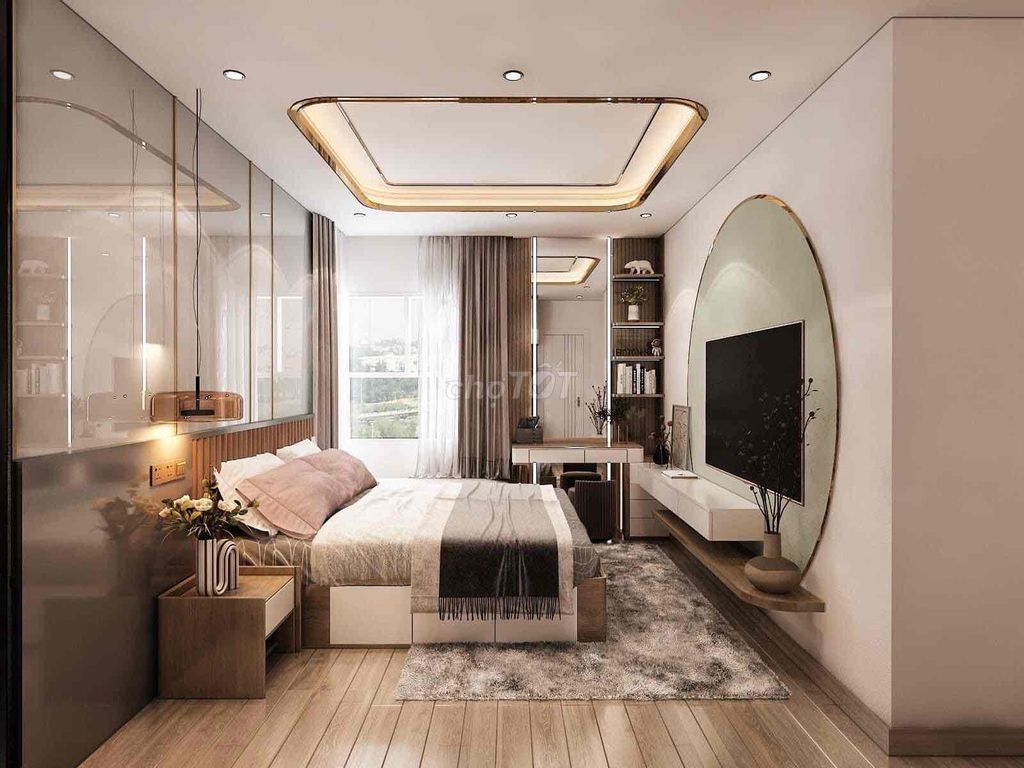 Chính chủ cho thuê chung cư cao cấp Diamond Riverside 2PN nội thất