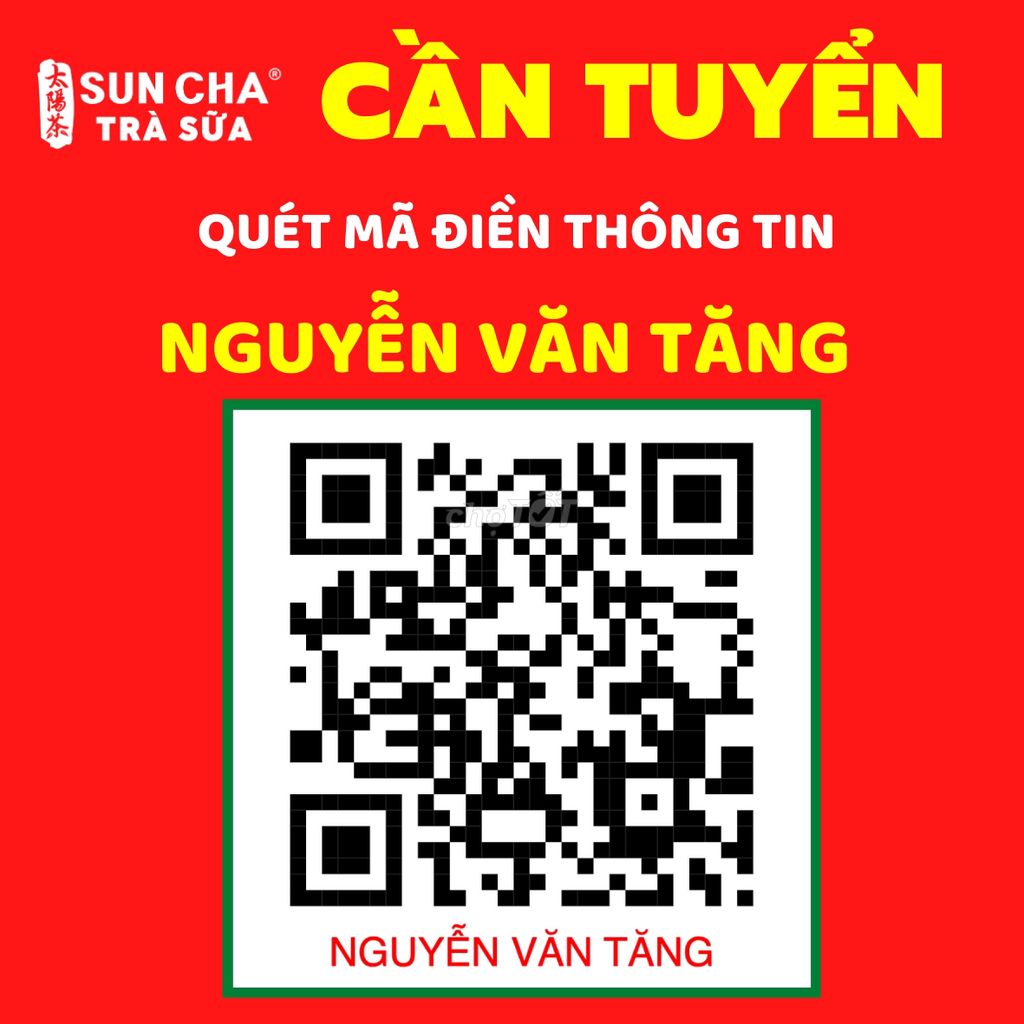 TRÀ SỮA SUNCHA NGUYỄN VĂN TĂNG CẦN TUYỂN