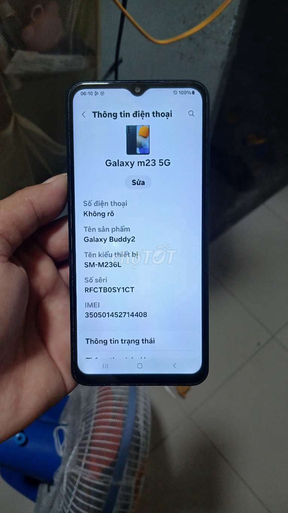 Samsung Galaxy M23 5G Xanh đen. Mua bán Điện thoại tại Quận 12 Tp Hồ Chí Minh được đăng bởi bích trăm  hình 1