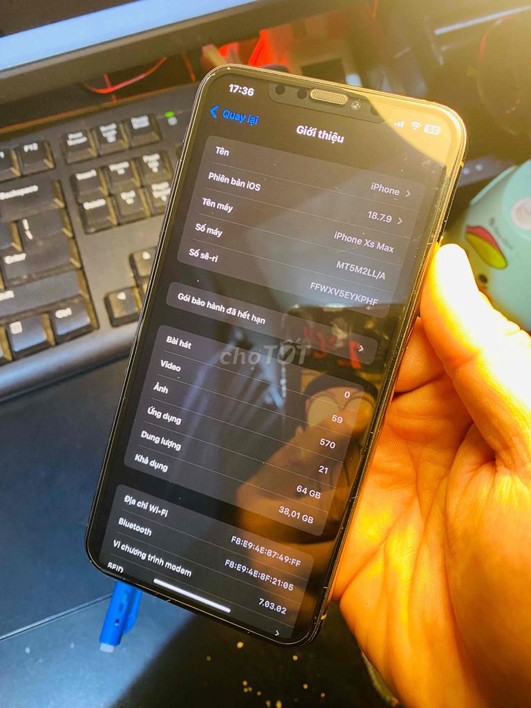 Apple iPhone Xs Max 64GB Vàng Đã sử dụng. Mua bán Điện thoại tại Thành phố Nha Trang Khánh Hòa được đăng bởi Vũ Ngọc Duy hình 1