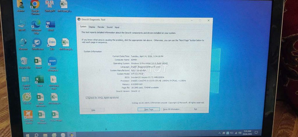 Bán laptop sony vaio. Mua bán Laptop tại Huyện Vĩnh Tường Vĩnh Phúc được đăng bởi abc hình 1