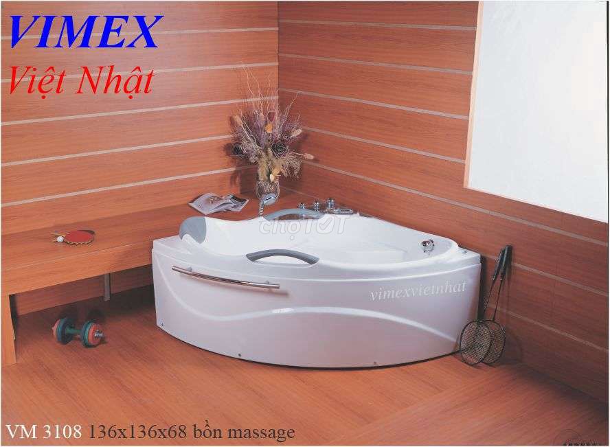 Bồn tắm massage VIMEX Việt Nhật IM 3108 Trắng. Mua bán Thiết bị vệ sinh, nhà tắm tại Huyện Nhà Bè Tp Hồ Chí Minh được đăng bởi Imex việt Nhật  hình 1