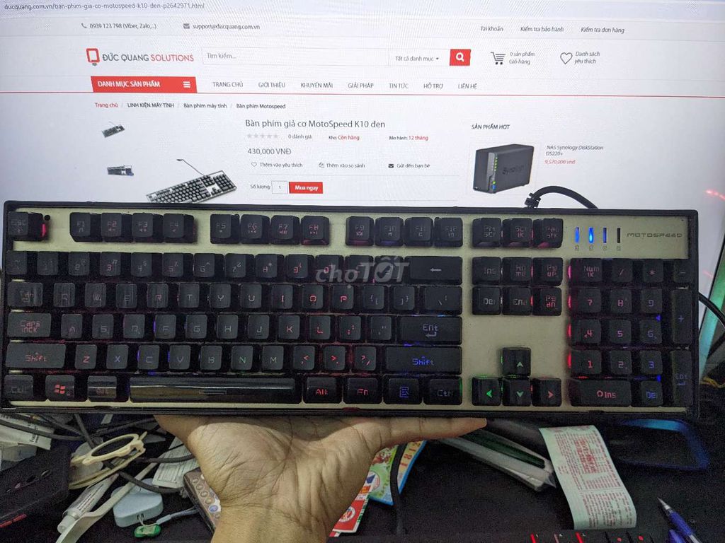 Phím Gaming Motospeed K10 Đen