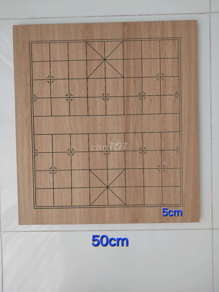 Bàn cờ tướng Gỗ MDF 50x55cm dày 1.5cm