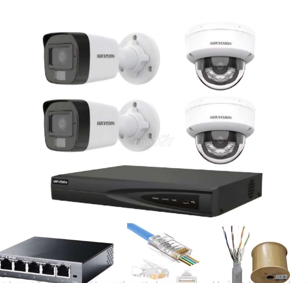 🎉 TRỌN BỘ 4 CAMERA IP THU ÂM HIKVISION 2MP . Mua bán Máy ảnh, Máy quay tại Quận Bình Thạnh Tp Hồ Chí Minh được đăng bởi KQDCAMERABìnhThạnh hình 1