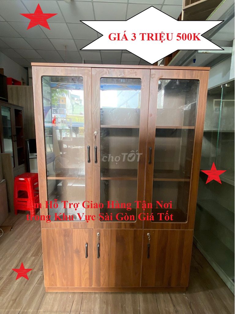 XẢ KHO : TỦ SÁCH/ HỒ SƠ / TÀI LIỆU 1M2x1M8x35cm. Mua bán Tủ, kệ gia đình tại Quận Tân Bình Tp Hồ Chí Minh được đăng bởi CỬA HÀNG NỘI THẤT VĂN PHÒNG VÀ TỦ KỆ TPHCM hình 1