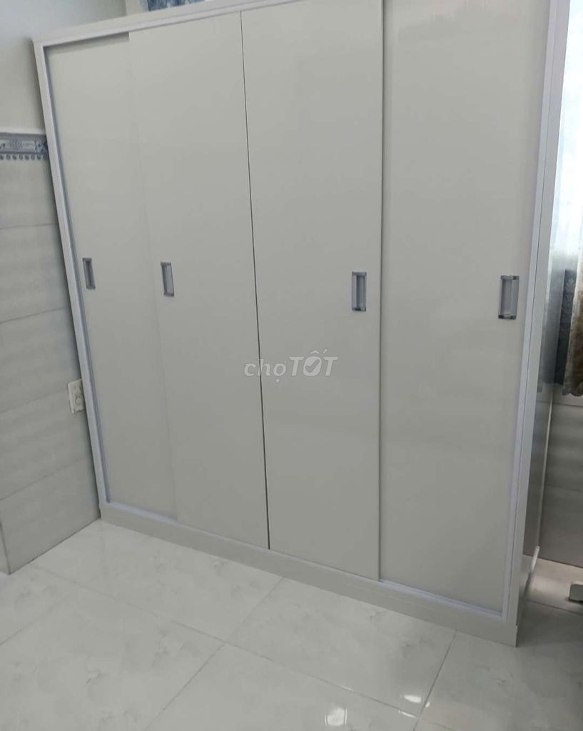 TỦ NHỰA ĐÀI LOAN CỬA LÙA 4 CÁNH MÀU TRẮNG. Mua bán Tủ, kệ gia đình tại Thành phố Biên Hòa Đồng Nai được đăng bởi Tủ nhựa đài loan hoàng quân hình 1