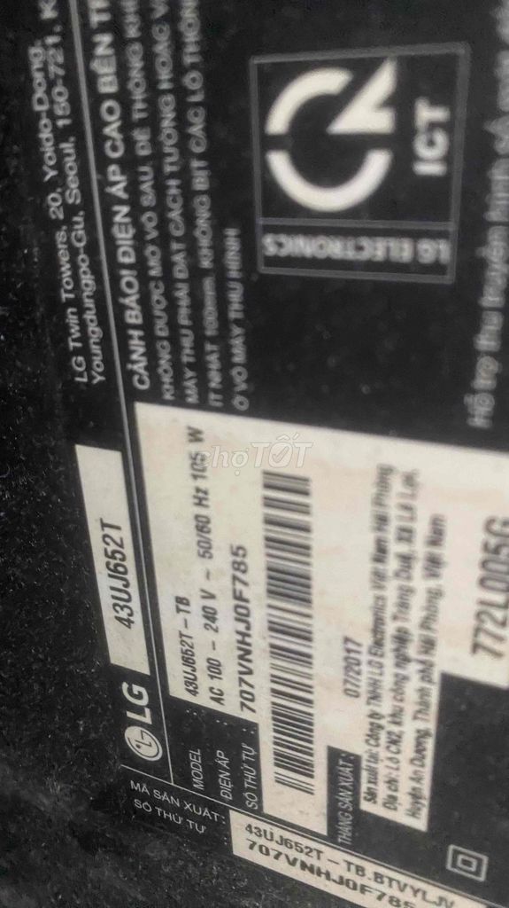 Tivi LG 43UJ652T. Mua bán Tivi, Âm thanh tại Quận Bình Tân Tp Hồ Chí Minh được đăng bởi TrânTrân hình 1