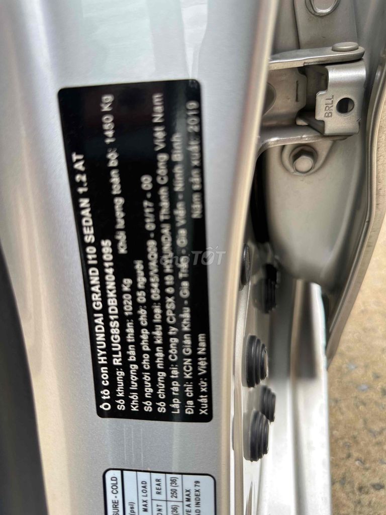 Hyundai Grand i10 2019 Grand 1.2 AT - 103000 km. Mua bán Ô tô tại Huyện Hóc Môn Tp Hồ Chí Minh được đăng bởi Hoàng Danh  hình 15
