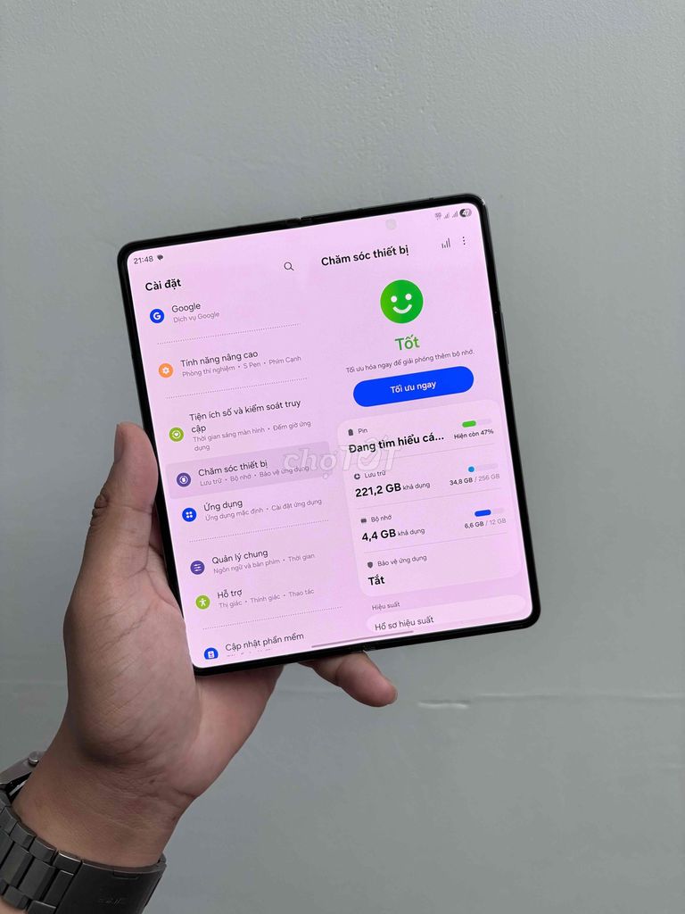 Samsung Z Fold4 256GB Xám Đã sử dụng. Mua bán Điện thoại tại Quận Nam Từ Liêm Hà Nội được đăng bởi Duong Quoc hình 1