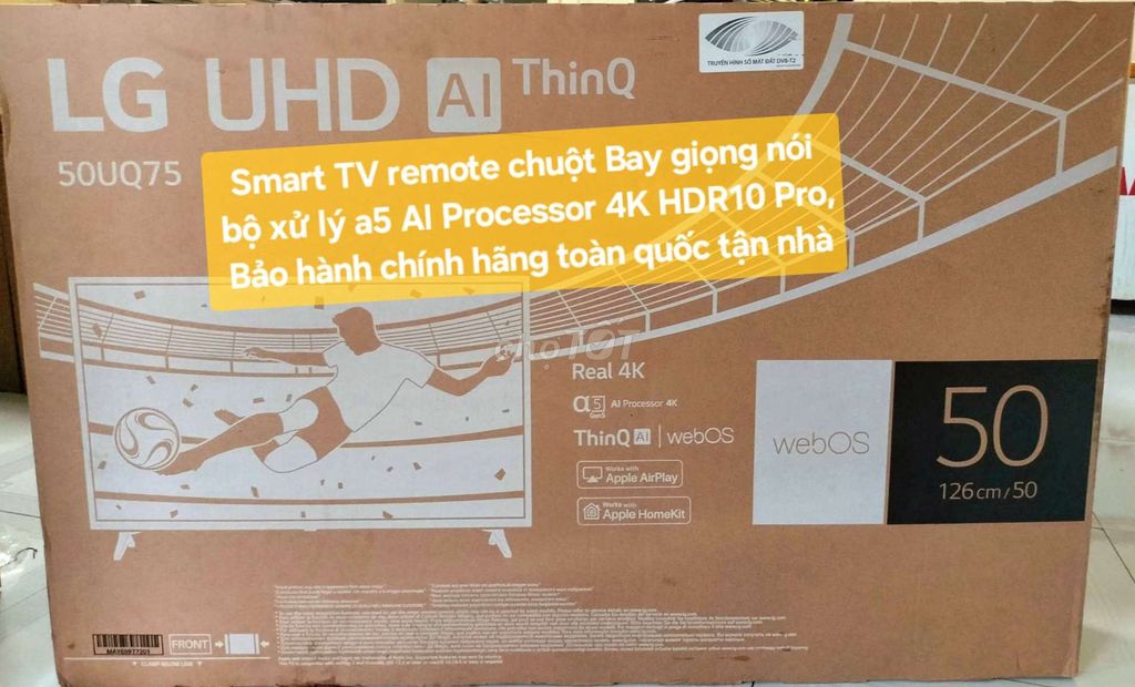 TV 4K LG 50UQ7550 4K Nói Chuột bay Bảo Hành 3/2026