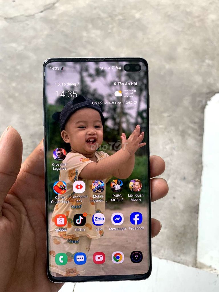 Samsung S10 Plus 128GB Trắng. Mua bán Điện thoại tại Huyện Củ Chi Tp Hồ Chí Minh được đăng bởi phạm hà hình 1