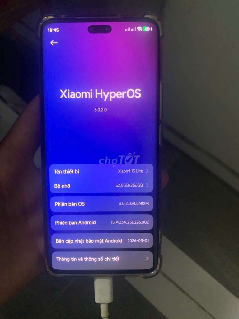 Xiaomi Mi 13 Lite 256GB Xanh. Mua bán Điện thoại tại Quận Hà Đông Hà Nội được đăng bởi Phone hình 1