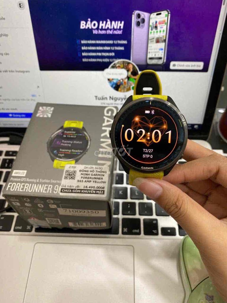 Đồng Hồ Garmin Foreruner 965 47mm - GPS. Mua bán Thiết bị đeo thông minh tại Quận 3 Tp Hồ Chí Minh được đăng bởi Tuấn Nguyễn hình 1