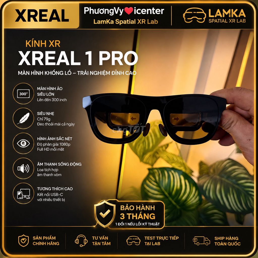 Kính XR XREAL ONE PRO Đen. Mua bán Thiết bị đeo thông minh tại Quận Đống Đa Hà Nội được đăng bởi Nguyễn Lâm hình 1