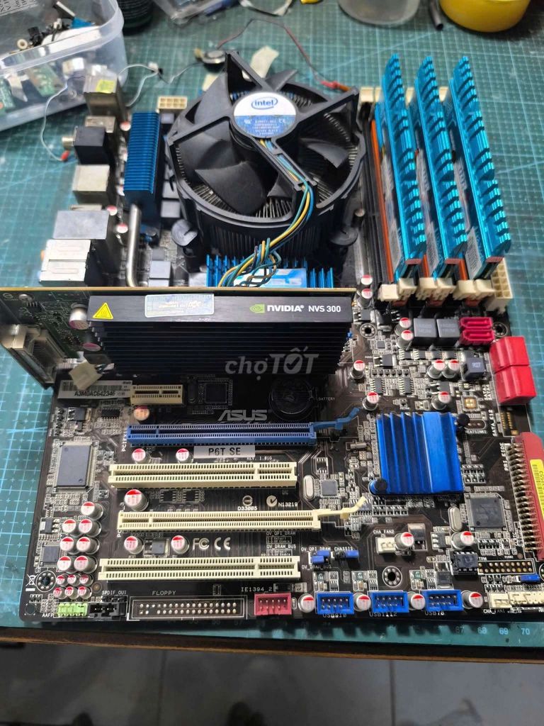 Main board ASUS P6T-SE + i7-930, ram 6Gb. Mua bán Linh kiện (RAM, Card...) tại Quận Ninh Kiều Cần Thơ được đăng bởi Laptop Linh Kiện PC Nhật Mỹ CT hình 1