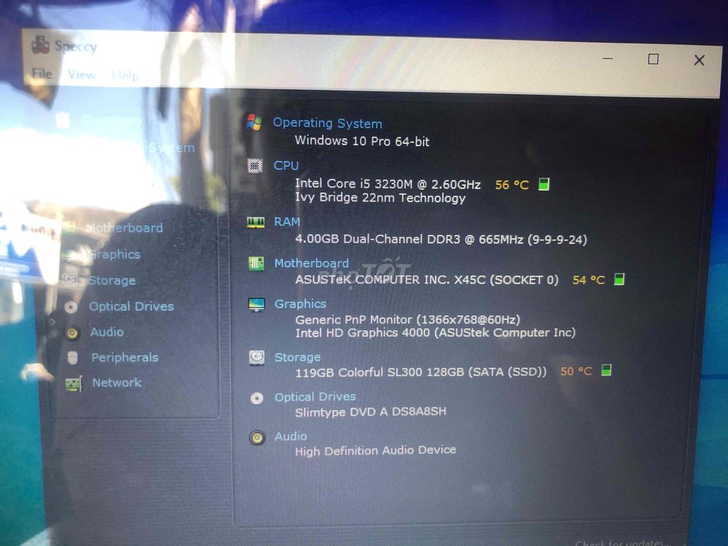 ASUS i5-3230M 4GB/128GB Đen. Mua bán Laptop tại Thành phố Bến Tre Bến Tre được đăng bởi khương hình 1