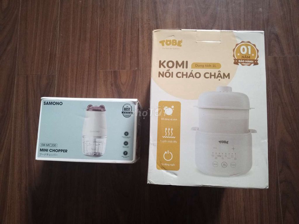 Combo nồi cháo chậm với cối say cho bé