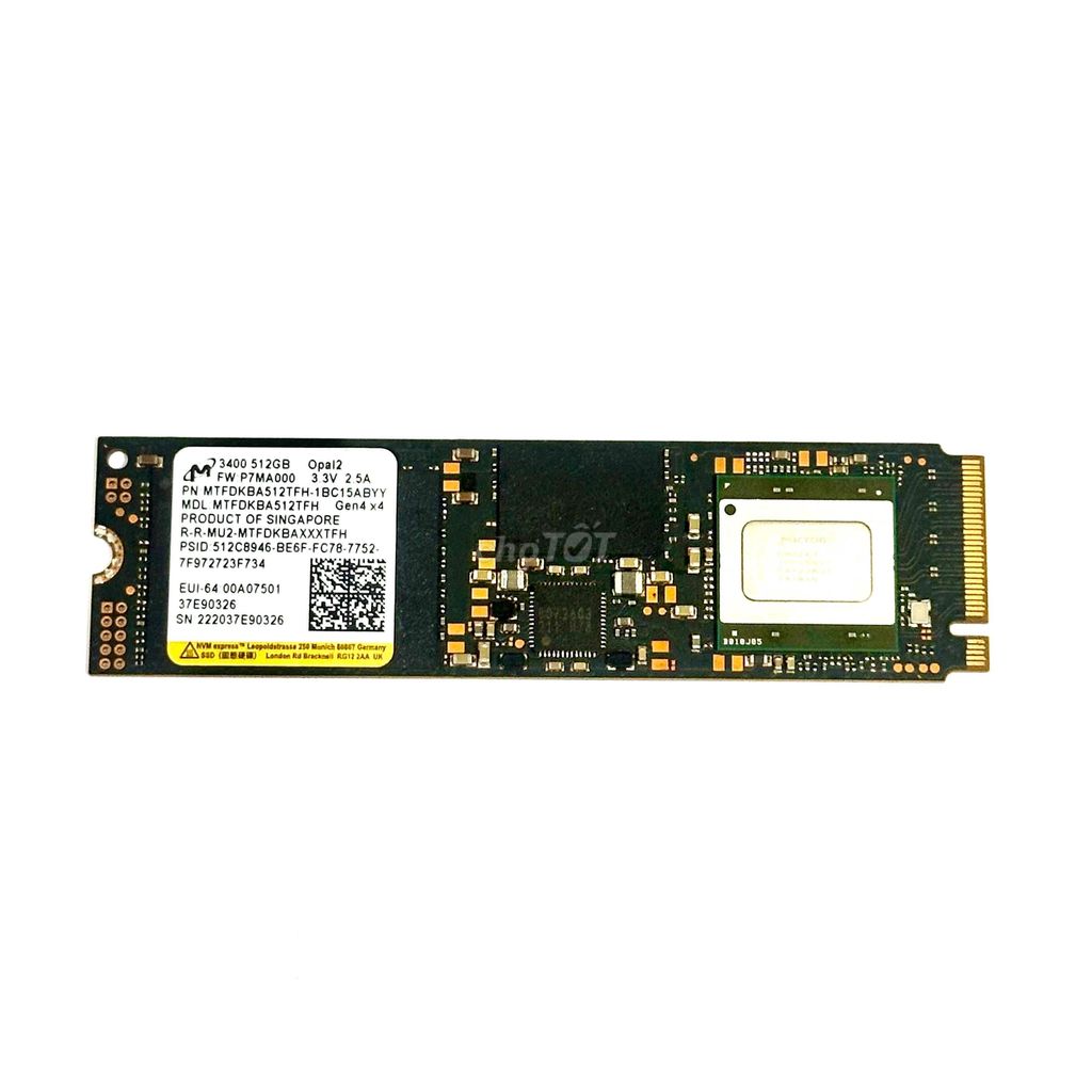 M2 Nvme Micron 512GB PCLe 4.0