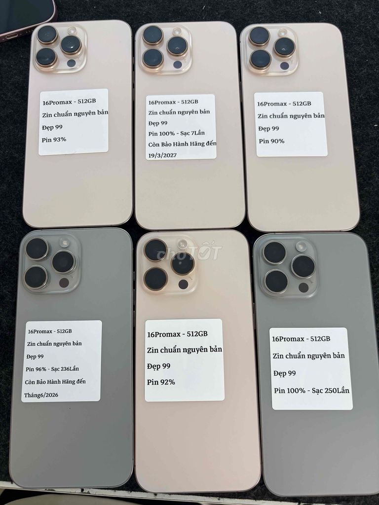 iPhone 16 Pro Max 512GB Mỹ Đã sử dụng. Mua bán Điện thoại tại Quận Hoàng Mai Hà Nội được đăng bởi Nguyễn Thanh Đức hình 1