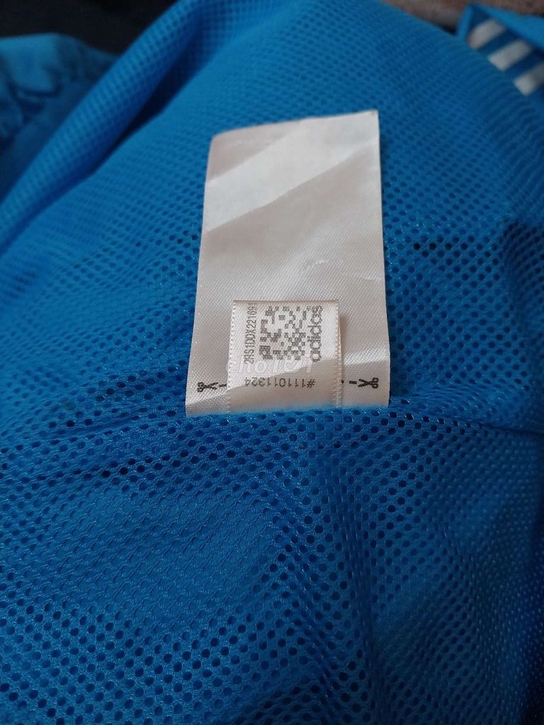 Áo khoác gió Adidas,.authentic, size L, xanh