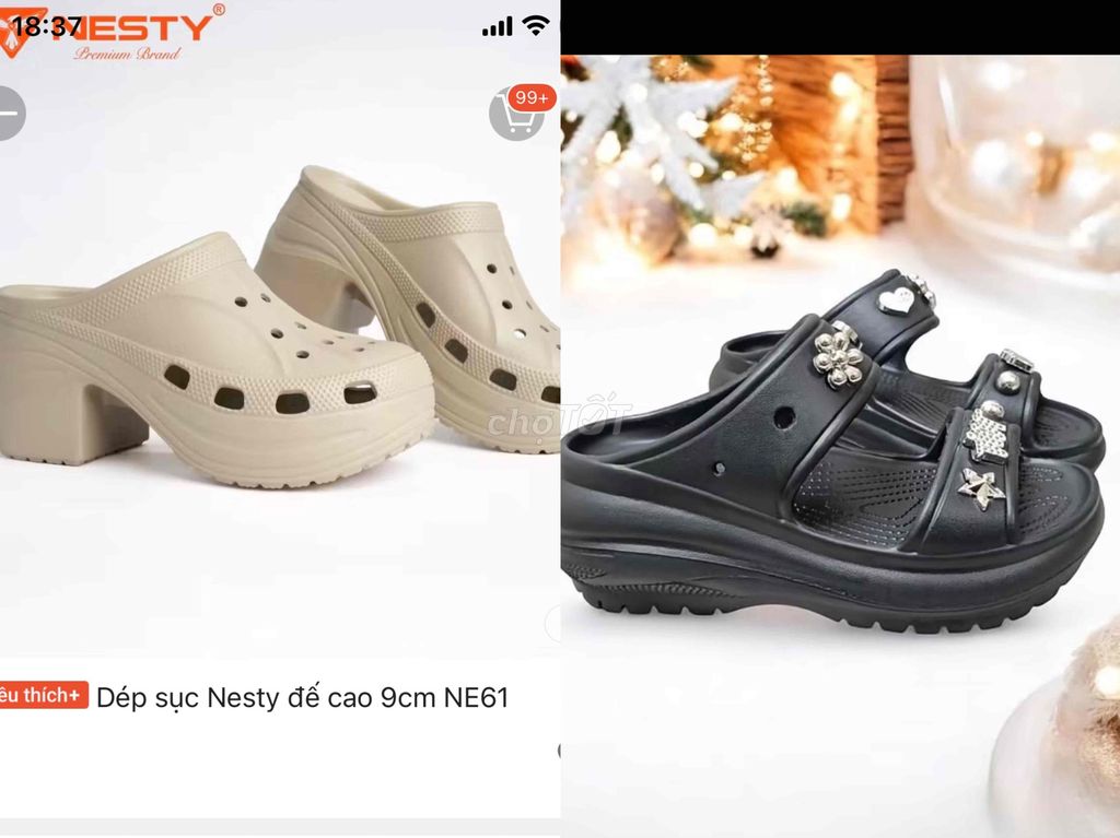 Thanh lý 2 đôi dép đế cao size38. Mua bán Giày dép tại Quận 6 Tp Hồ Chí Minh được đăng bởi  Hưng Tiết hình 1