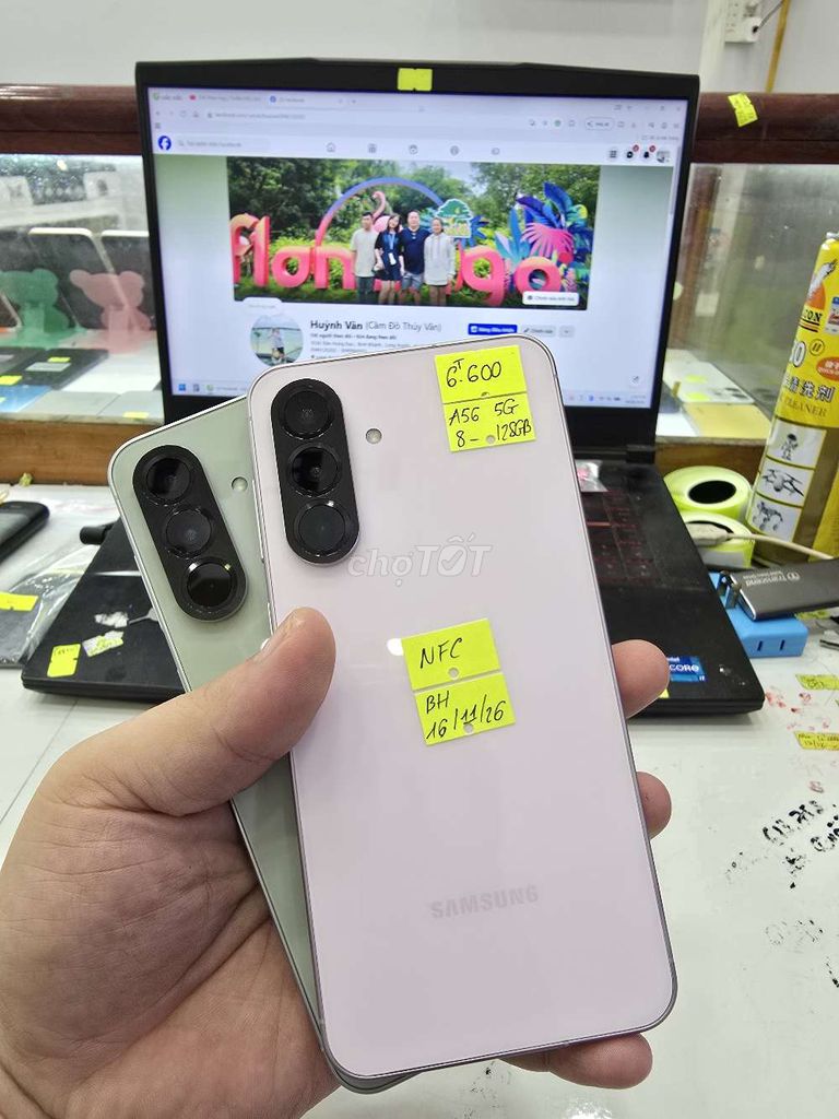 Samsung Galaxy A56 5G 8GB 128GB Hồng Xanh. Mua bán Điện thoại tại Thành phố Long Xuyên An Giang được đăng bởi Facebook Cầm Đồ Thúy Vân hình 1