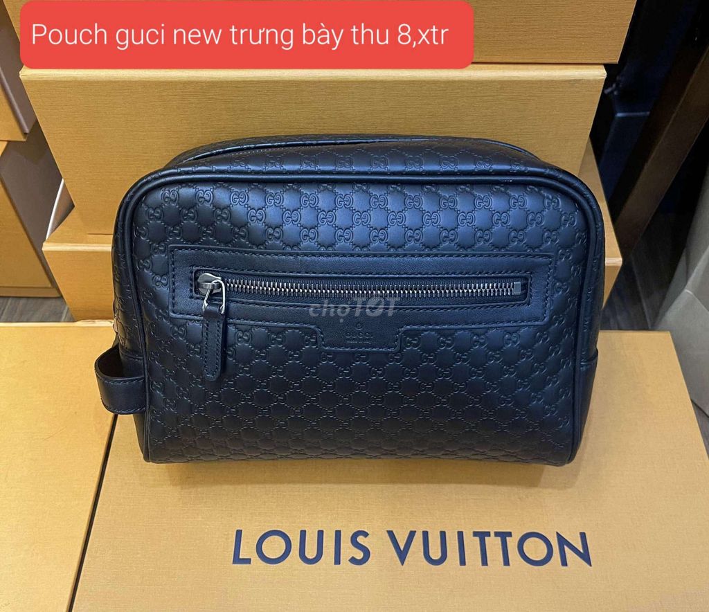 Clutch, pouch, hãng LV, gucci