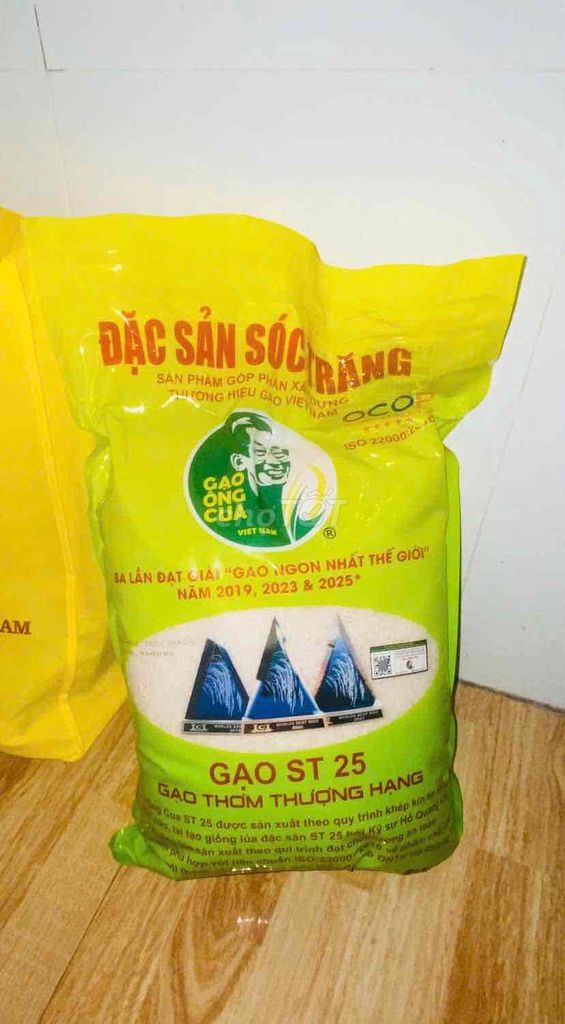Gạo Ông Cua ST25 5kg. Mua bán Đồ ăn, thực phẩm và các loại khác tại Thành phố Sóc Trăng Sóc Trăng được đăng bởi Minh Minh hình 1