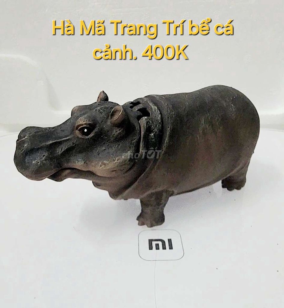 Phụ kiện Hà Mã trang trí bể cá