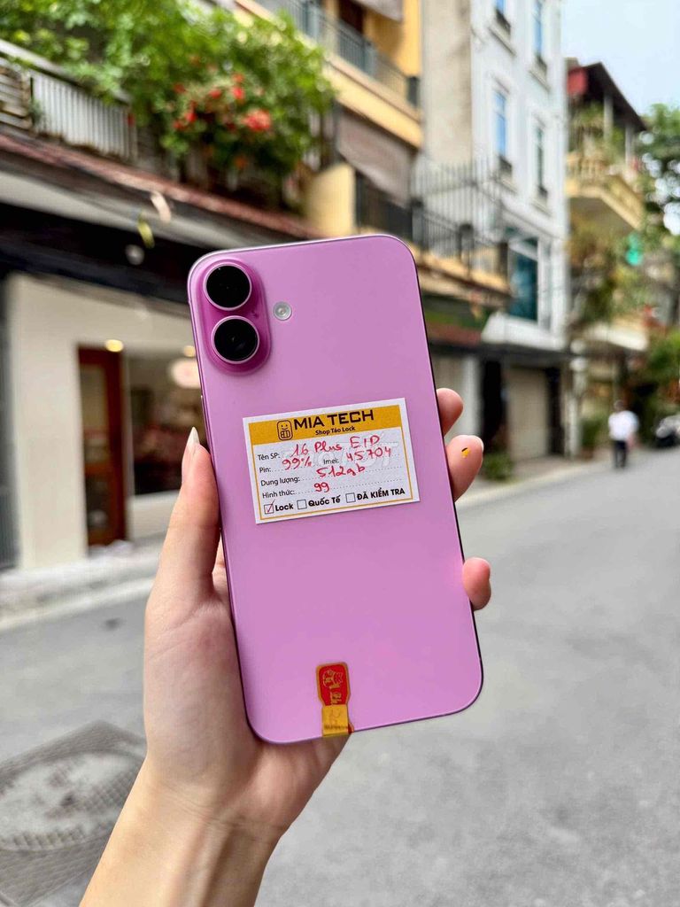 Apple iPhone 16 Plus Lock 512GB Tím 99%. Mua bán Điện thoại tại Quận Ba Đình Hà Nội được đăng bởi Huy Trần hình 1