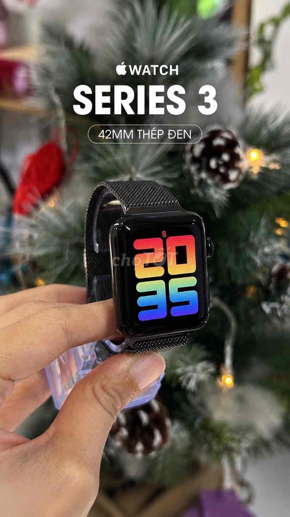 Apple Watch Series 3 Đen Thép 42mm. Mua bán Thiết bị đeo thông minh tại Quận 5 Tp Hồ Chí Minh được đăng bởi A C V N hình 1
