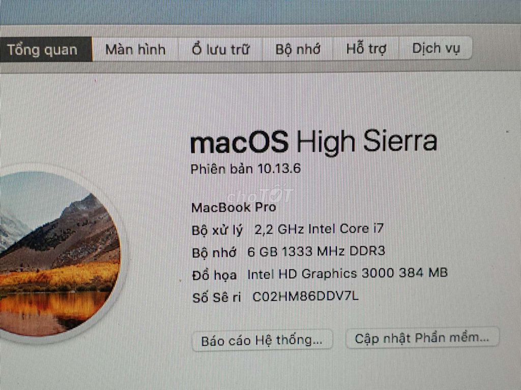 Macbook pro 2011 15inch MD311 i7 2.2g 8g 128g