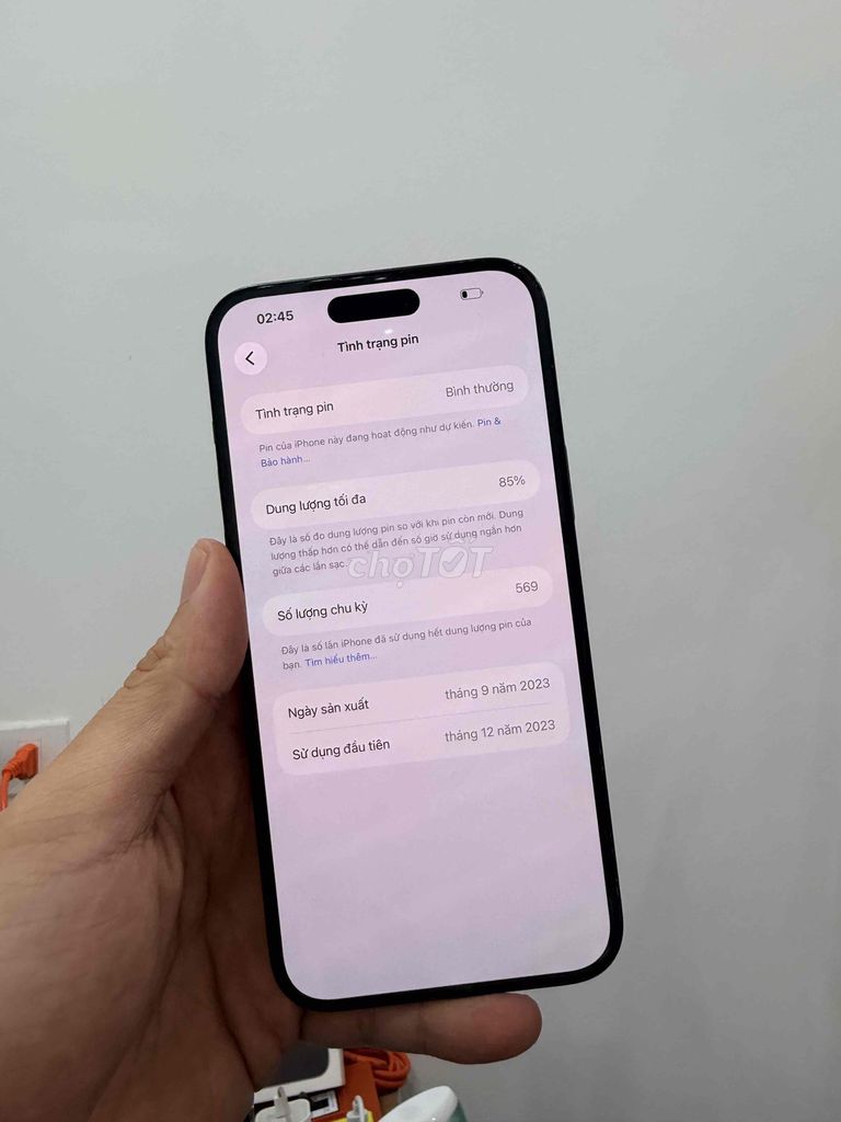 Apple iPhone 15 Plus 128GB Đen Quốc tế zin all. Mua bán Điện thoại tại Quận Cầu Giấy Hà Nội được đăng bởi TicoSmartphone hình 1