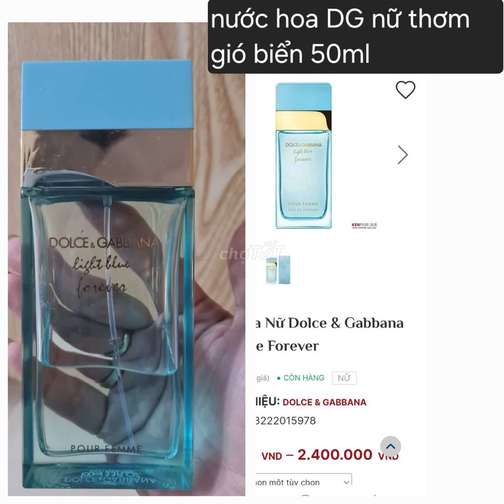 Nước hoa DG nữ Nhẹ nhàng, Nữ tính,