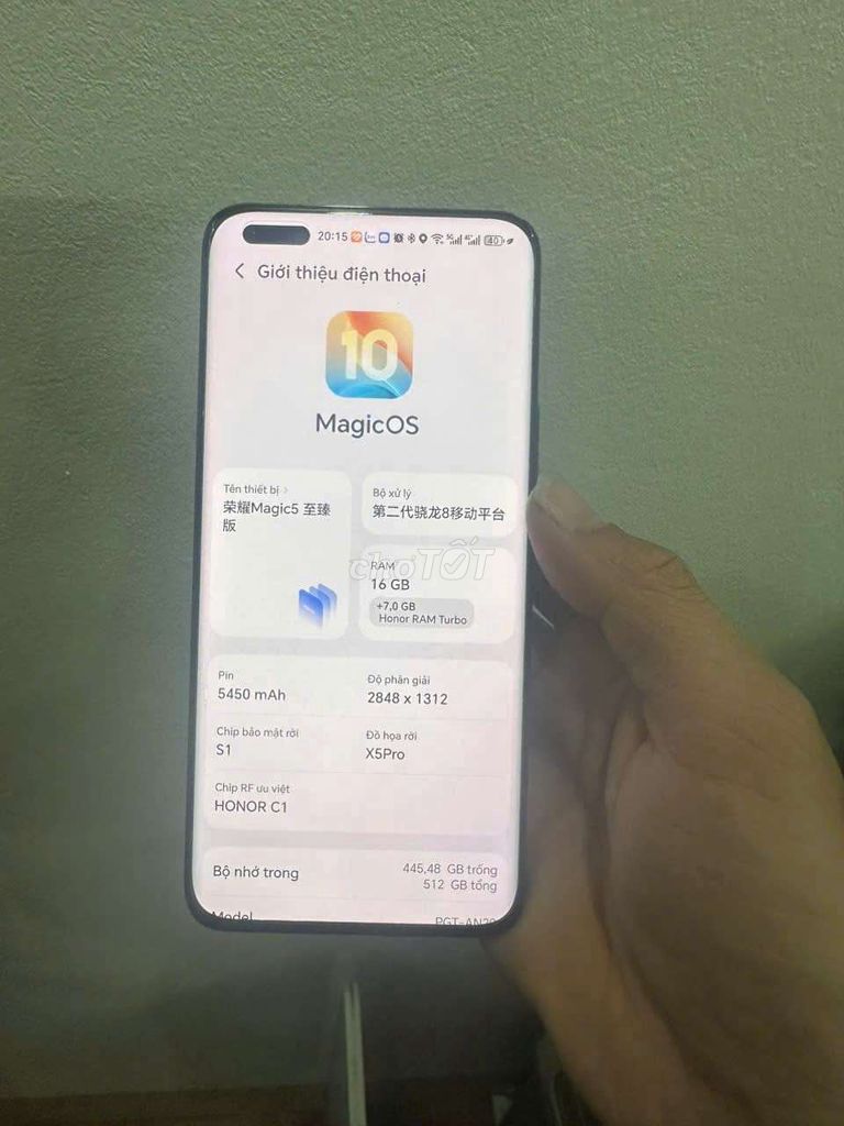 Honor Magic 5 Ultimate 512GB Đen. Mua bán Điện thoại tại Huyện Kim Sơn Ninh Bình được đăng bởi dinh duc hình 1