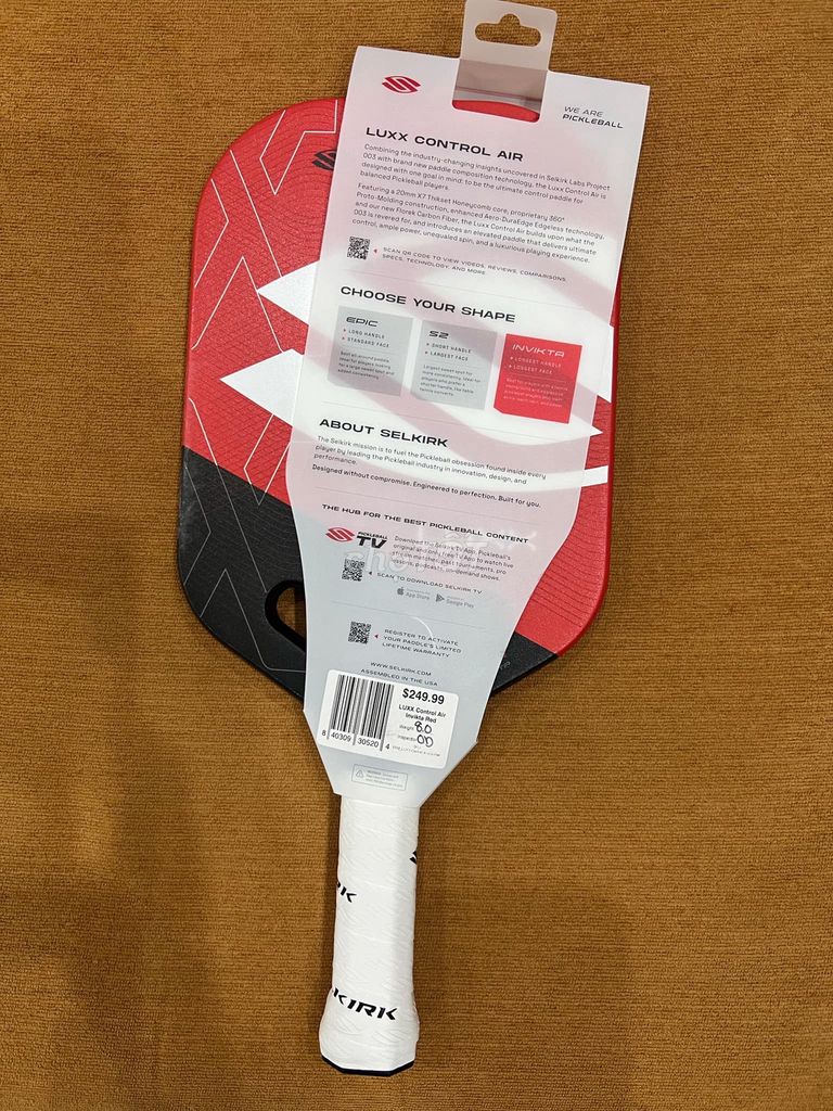 Vợt pickleball selkirk luxx control air - new